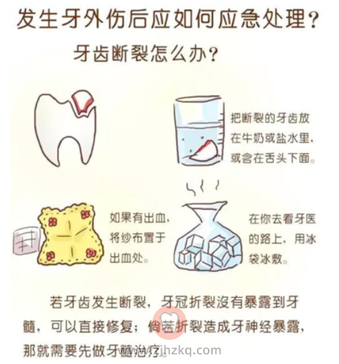 孩子牙齿外伤断裂怎么办？