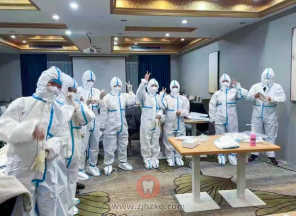 杭州雅莱齿科医护人员投入抗疫争做最美逆行者
