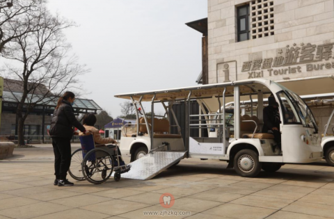 迎亚运西溪湿地无障碍观光车开通