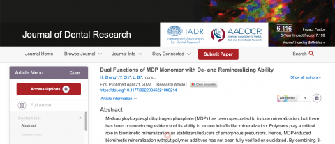 **口腔傅柏平教授团队发表最新研究成果